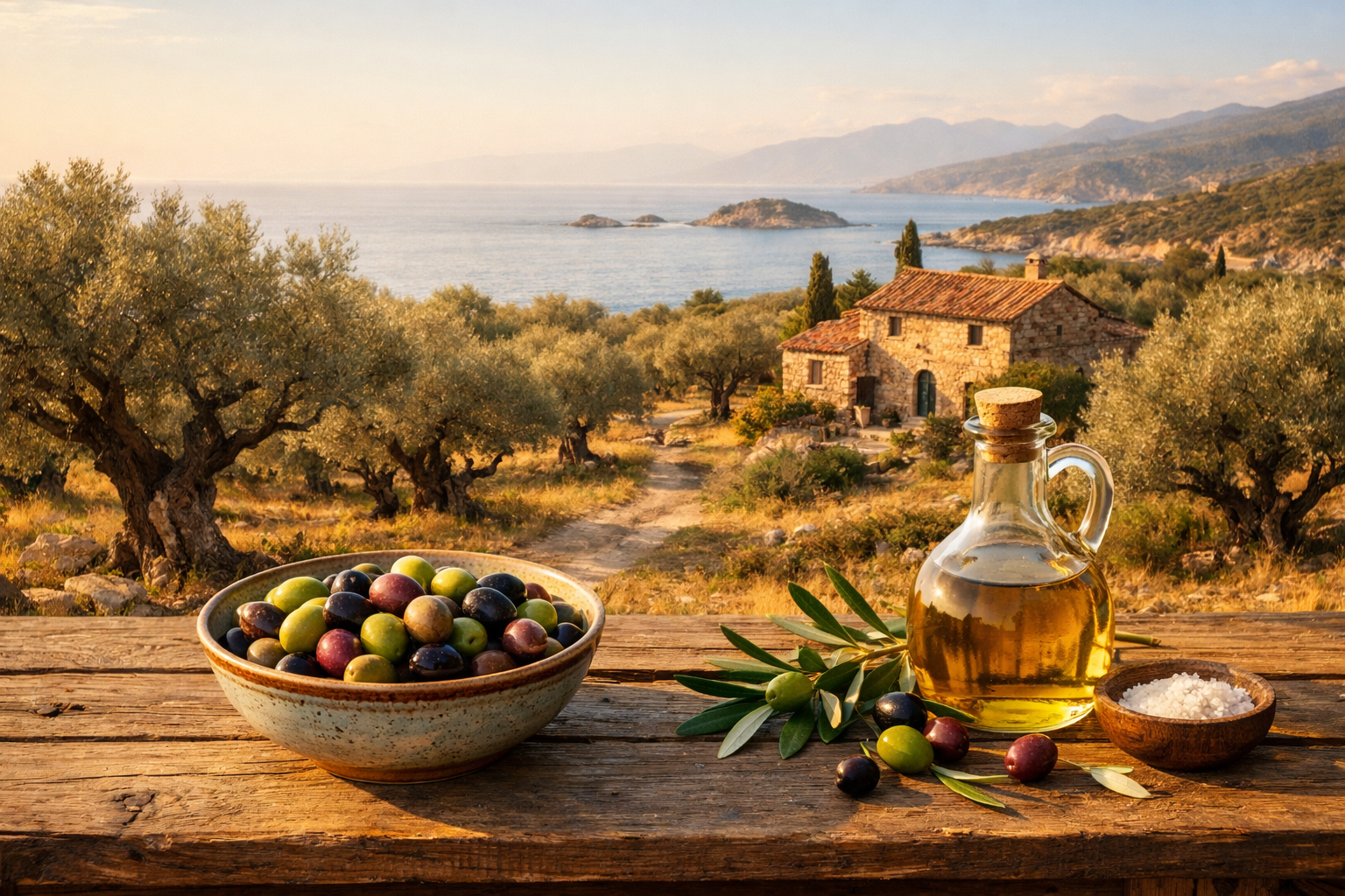 Ege bölgesinin zeytinlikleri ve geleneksel Anadolu mutfak kültürü