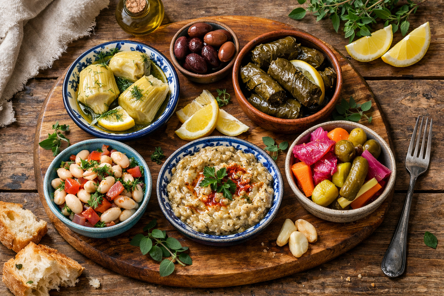 Ege meze tabağı çeşitleri