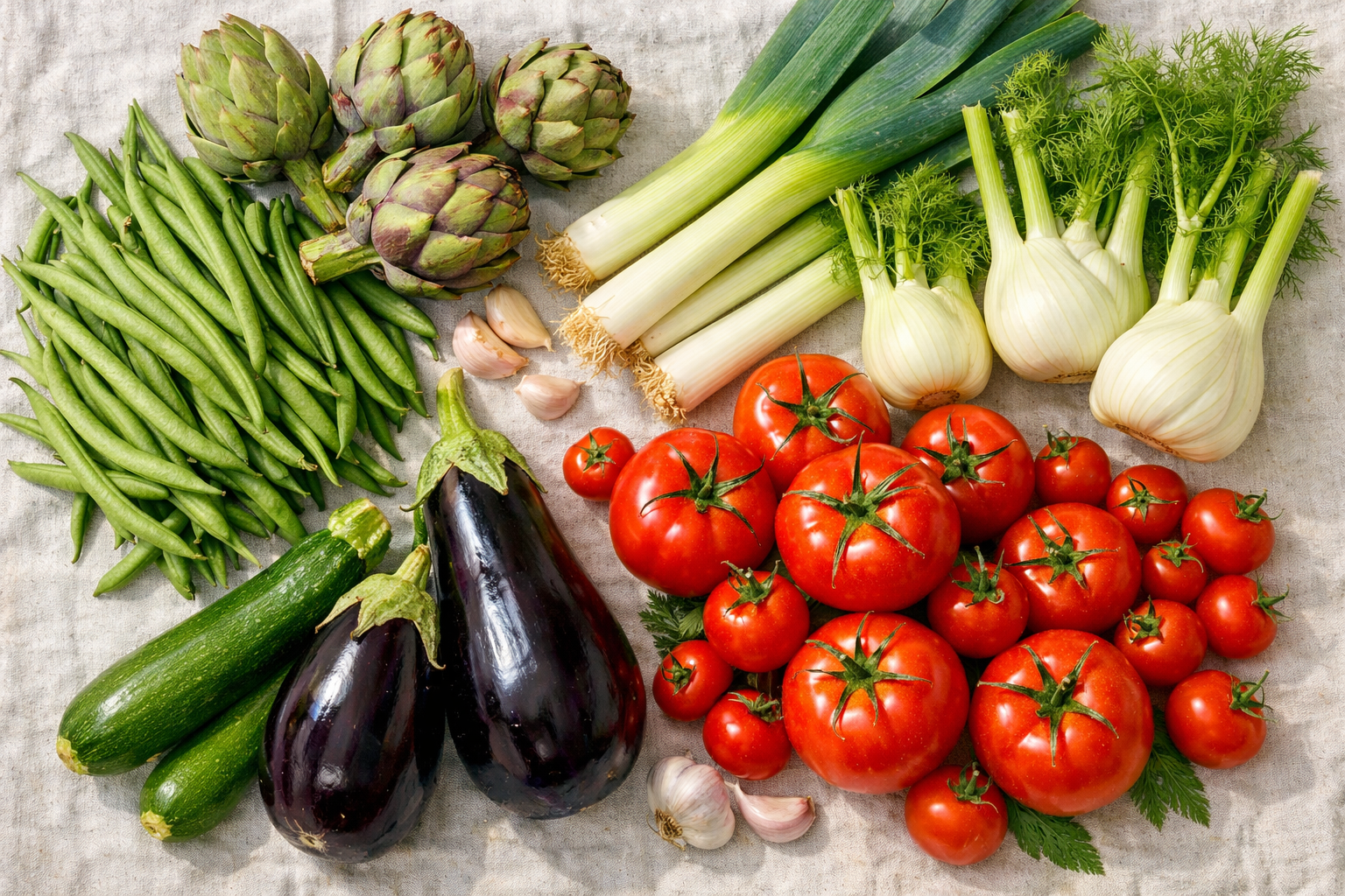 Taze mevsim sebzeleri